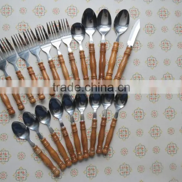 Spoons/Bulk Steel And Wood Spoons/Spoon And Forks For Home Stores/ photo-6