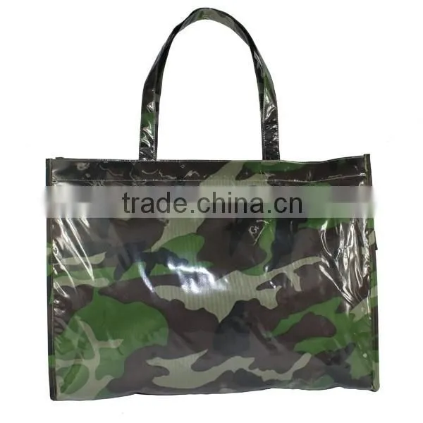 2015 Custom Pvc With Polyester Tote Bag photo-2