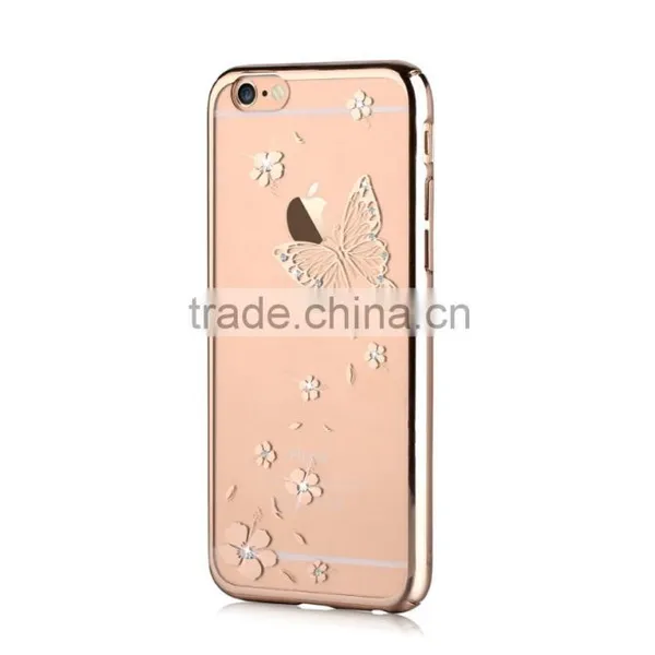 VOUNI Luxury Butterfly Bling PC Case for Iphone6s & 6s Plus,electroplating Mobile Phone Case photo-6