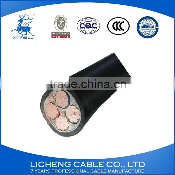 4 Core Cable Xlpe Insulated Pvc Coated Electrical Power Cable 4x120mm2 Medium Voltage Wire Cable photo-3