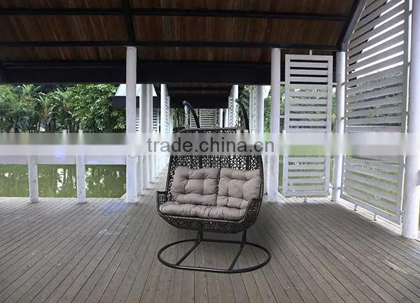 Aluminum Patio Swing Rattan Egg Chair photo-2