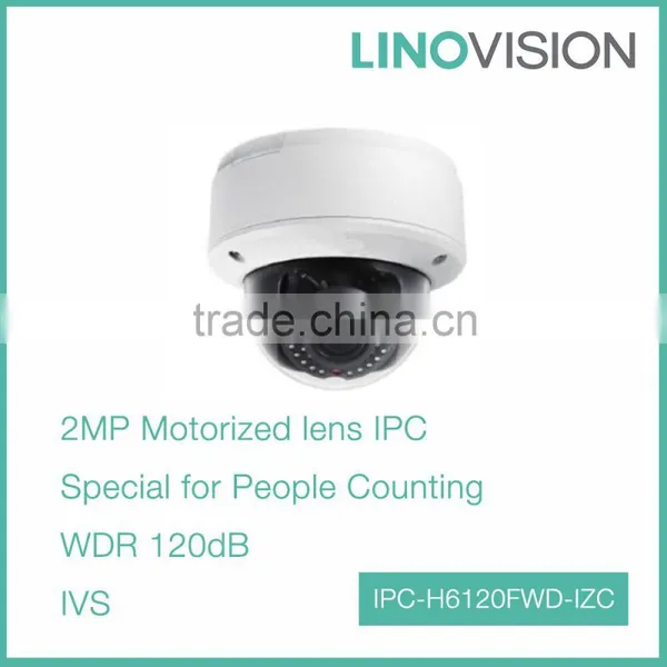 Professional 2MP HD Motorized VF Lens Support Smart Detection Network Dome IPC for People Counting