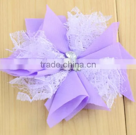 Fashion Design Exquisite Handmade Polyester Tulle Lace Flower photo-4
