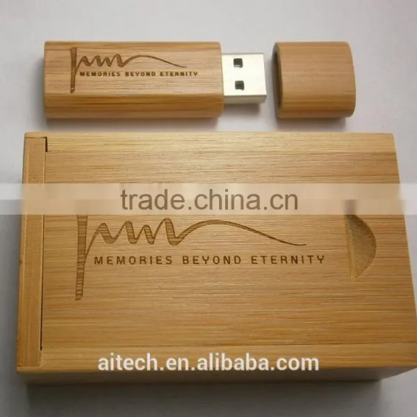Lanyard Wooden USB Flash Pendrive Wooden Box USB Flash Drive Wood USB photo-5