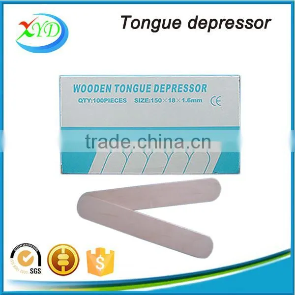 Disposable medical wooden spatula