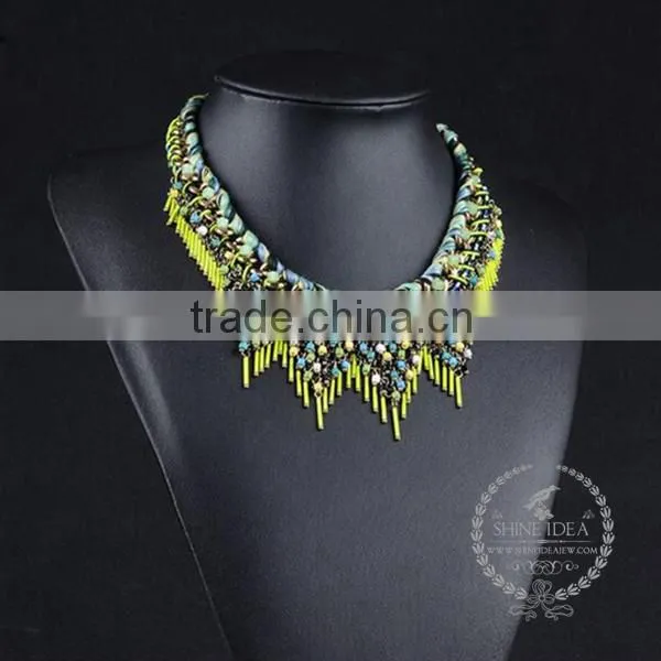 High Quality Colorful Resin Chunky Statement Necklace Tin Alloy Fashion Women Pendant Necklace 6390117 photo-3