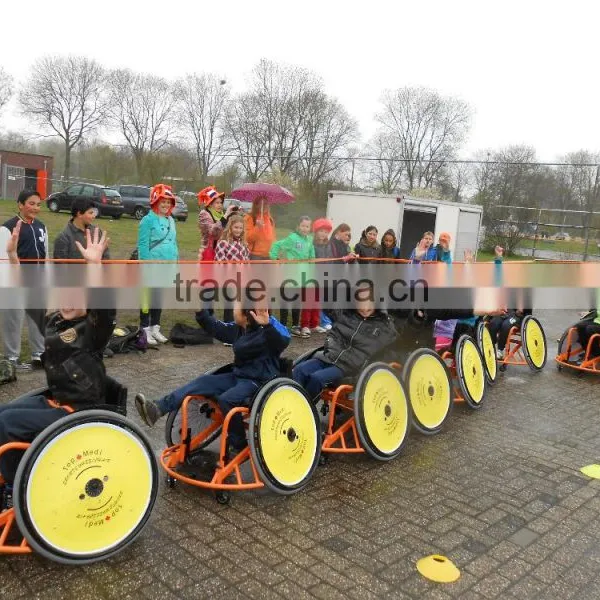 Topmedi Aluminum Manual Folded Lightweight Leisure Basketball Sport Wheel Chair Prices Top End Rugby Wheelchair photo-2