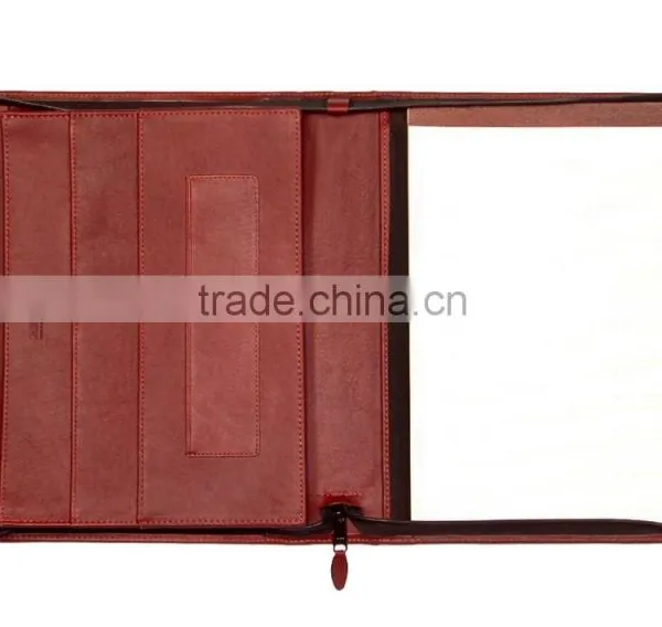 Multi-function Pockets Leather Portfolio, Folder photo-2
