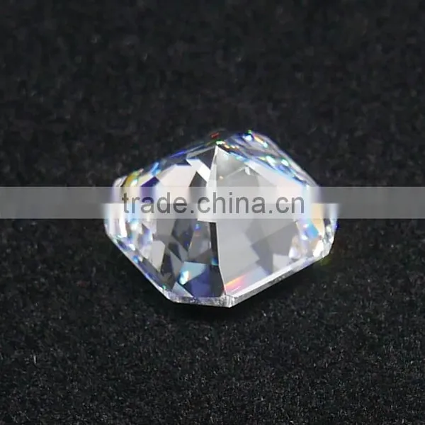 Top Quality Clear Rough Synthetic Gemstones Asscher Cut photo-2