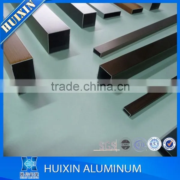 Extruded anodized aluminum tube, rectangular aluminum profiles