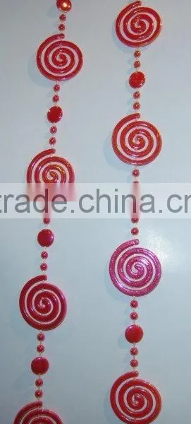 Spiral plastic door curtain