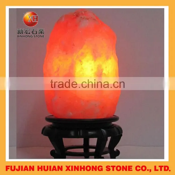 Himalayan Floor Salt Crystal Lamp for Home With Wooden Base Design photo-4