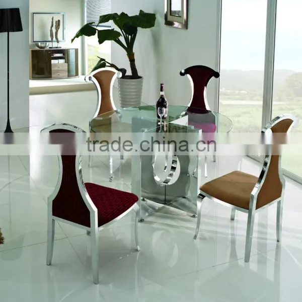 TH315 Home Furniture Glass Top Round White Dining Table photo-2