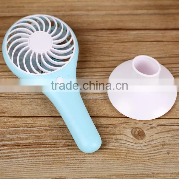 Creative USB Charge Handheld Air Fan, Mini Desktop Water Drop Fan For Student photo-2