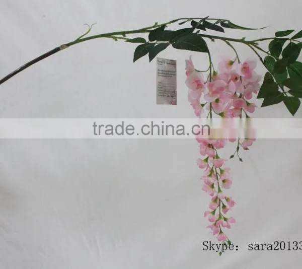 Fabric Wisteria Flowers Branch photo-3