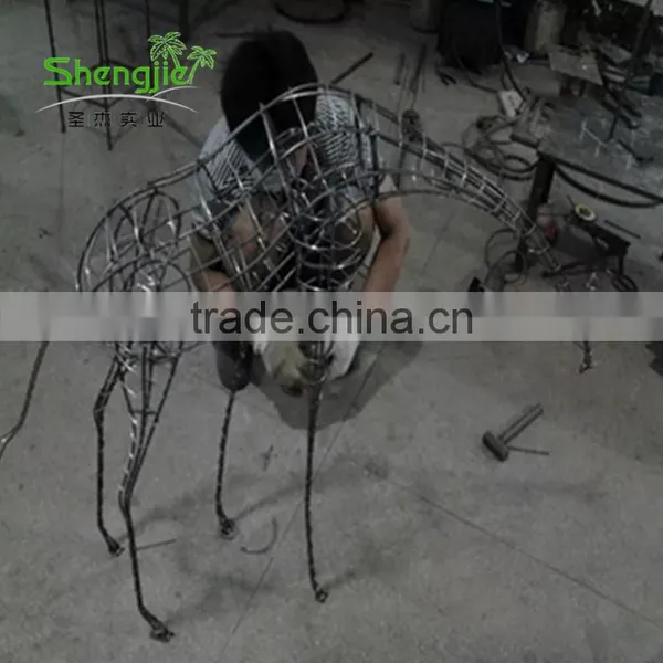 SJLJ013779 High Simulation Artificial Topiary Animal Landscaping Artificial Frame photo-3