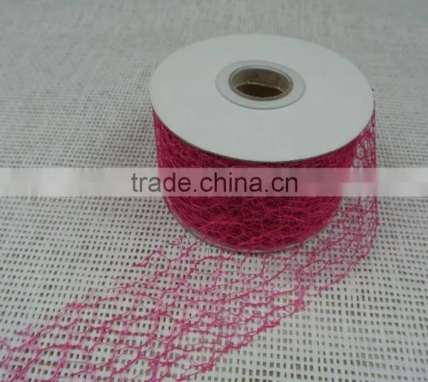 Hot Sale 100%polyester Types of Stone Mesh Fabric for Ribbon photo-3