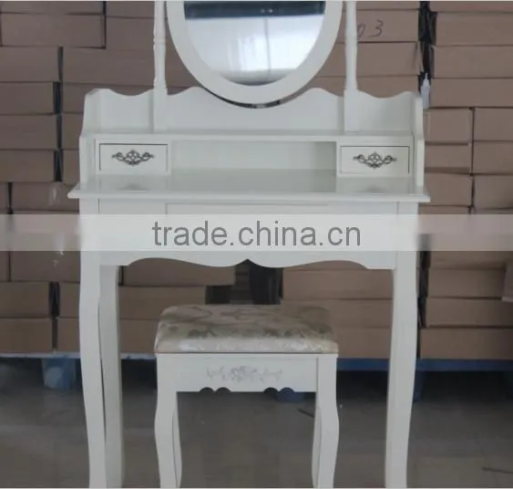 Vanity Dressing Table With Mirror With Stool photo-2