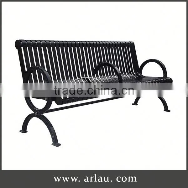 Arlau Cast Aluminum Furniture Bistro Set,Oem Metal Seat,Iron Benches For Outdoor Seating