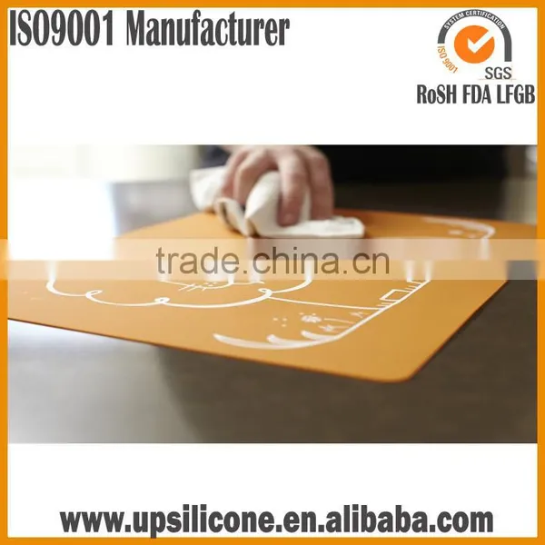 Food Grade High Quality Easy Wipe Clean Cute Silicone Placemats Silicone Baby Meal Mat photo-5