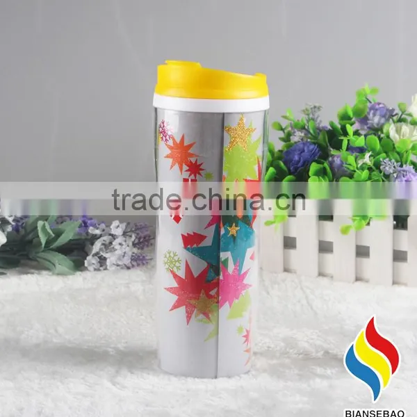 16oz PP Plastic Inner and PS Outside Insulated Coffee Travel Mug photo-5