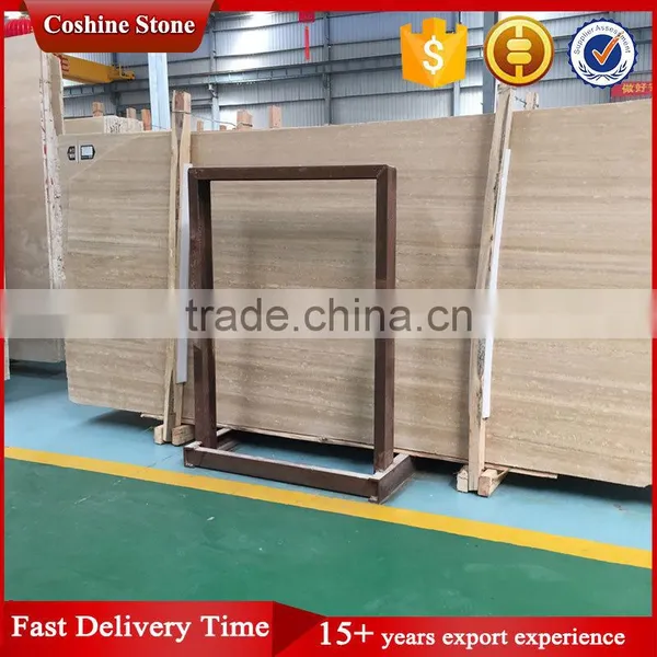 Polished Beige Stone Italian Travertine Marble Tiles and Slabs photo-3