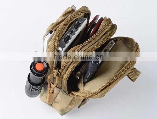 Outdoor Sports the Molle Tactical Pockets Male 5.5/6 Inch Waterproof Phone Bag Wear Belt Running Hang Bag photo-2