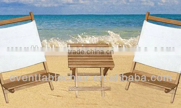Деревянный пляжный стул и складной стул photo-3