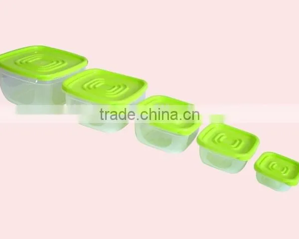PP 5Pcs Multilayer Food Crisper Food Grade Plastic Container photo-3