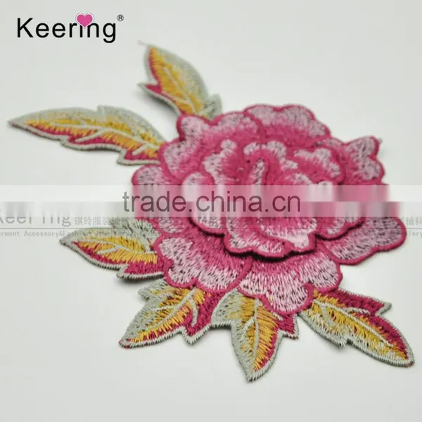 2017 New Arrival Designs Beautiful Embroidery Patch Flower Decorationgarment Accessories From Keering WEF-762 photo-2