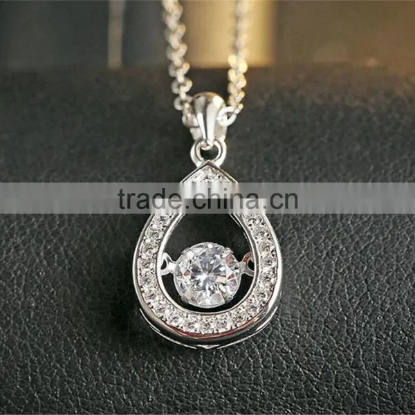 Fashion Heart Shaped Pendant for Sterling Silver Jewelry Necklace 925 Silver photo-2