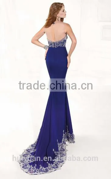 2 Colors Beaded Luxrious Mermaid Sleeveless Dresses for Wedding Party photo-4