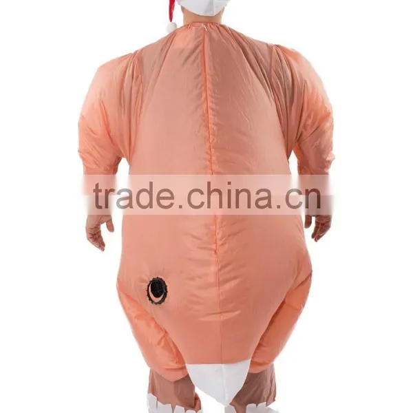 Adult Inflatable Christmas Roast Turkey Costume photo-3