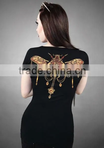 Women t Shirt With Printing/new Design Printing t Shirt/ Custom t Shirt Wholesale China photo-2