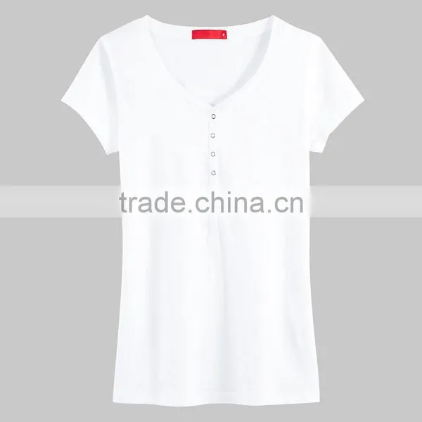 New Fashion Custom Ladies Summer V-neck T-shirts Dress photo-4