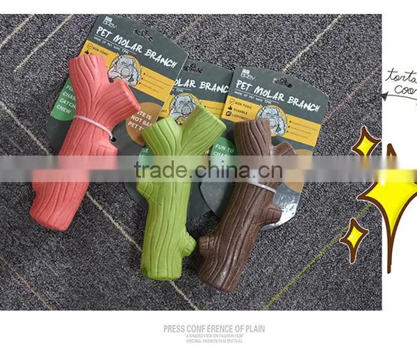 Tpr Pet Toy Duo Meng Tree Twigs Solid Teeth Toy for Puppy photo-4