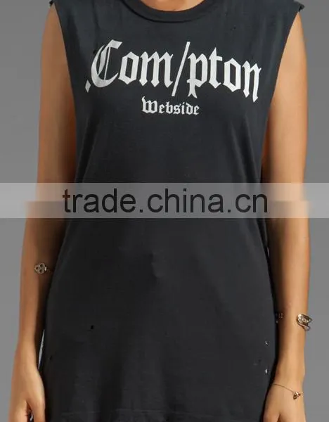 Women Dance Graphic Printing Tank Tops photo-4