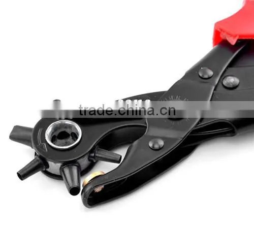 Jewelry Tools Red Hand Pliers Leather Belt Hole Punches photo-3