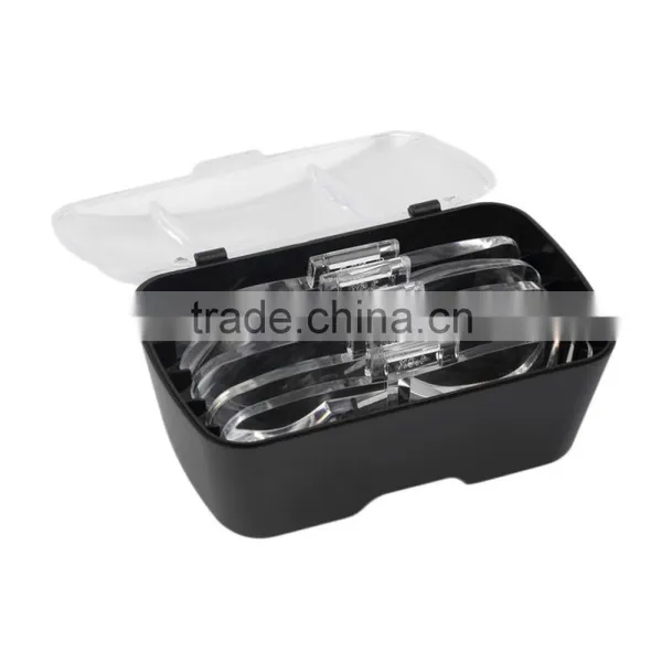 2017 Hot Selling 2 LED Headband Glasses Illuminated Magnifier Loupe Single/Bi-plate Magnifications 5 Lens photo-4