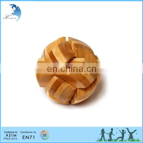 Wooden Kong Ming Lock Color Baby Toys and Decoration, Wooden Unlock Toys photo-2
