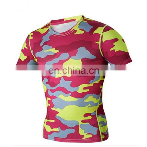 Sublimation Custom Printed Mens Wholesale Compression Shirts photo-5