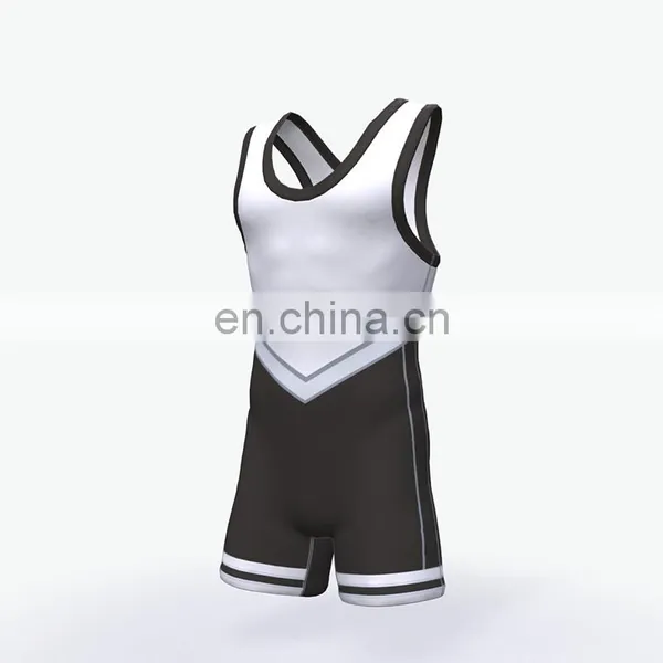China Custom Wrestling Singlets for Men Puls Size photo-2