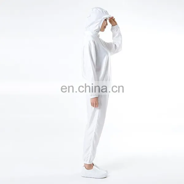 Long Sleeve White 100% Polyester Food Processing Uniform photo-5