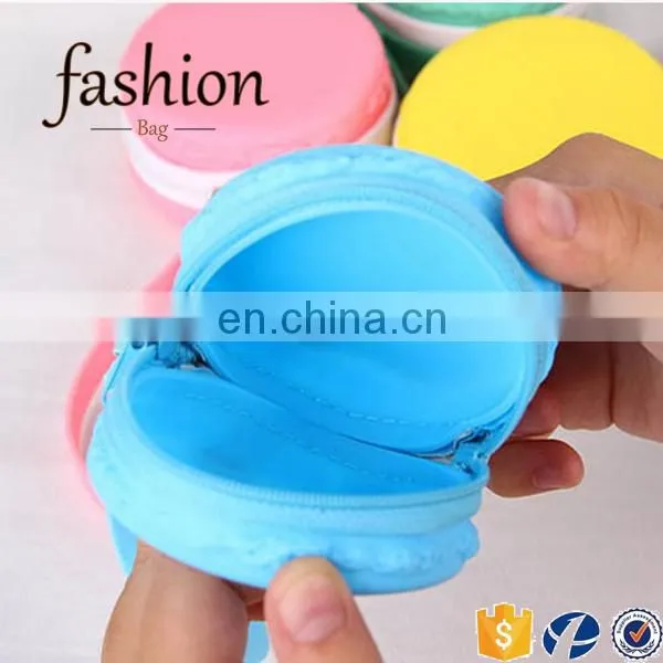 CR Proffesional Sales Team Cheap Fancy Earphone Bag Lovely Round Shape Blue Bulk Wholesale Silicone Coin Purse photo-3