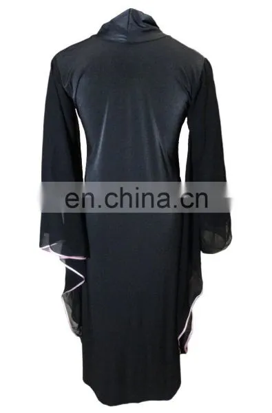 Plain Burqa 2017 / Latest Designer Dubai Abaya / Women Ethnic Wear Burkha / Plain Lycra Stretchable Burkha (dubai Abaya 2017) photo-6