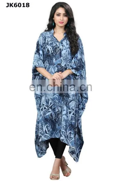 Floral Printed Party Wear Designer Kaftan / Latest Actress Short Kaftan 2017 / Women Party Wear Dresses 2017 (kaftan Dress) photo-3