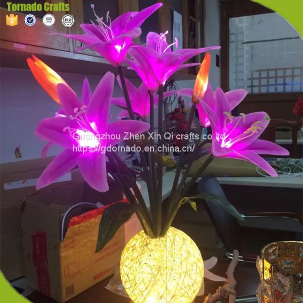 Real Touch Led Clothes Wedding Party 50pcs Led Artificial Lighting Flowers Decoration photo-5