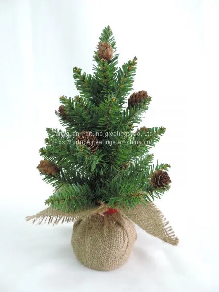 Artificial Christmas Burlap Tree