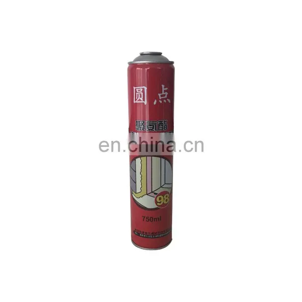 Hebei Refillable Aerosol Spray Can and PU Polyurethane Foam 750ml Empty photo-4
