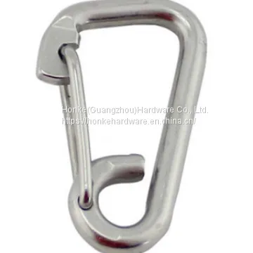 For Yachts & Sail Boats Carbon Steel Zinc Plated Quick Connection D Type Spring Snap Hook photo-3